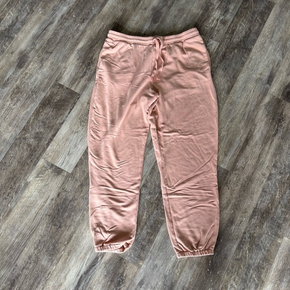 Madewell MWLSuperbrushed Easygoing Sweatpants - COLOR: Antique Coral - Picture 11 of 12